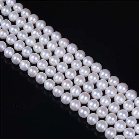 8mm 9mm AA Grade White Freshwater Pearl Loose Strand